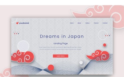 Japonya Arka Planda Soyut Rüyalar