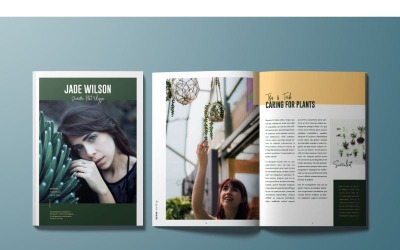 杰德·威尔逊（Jade Wilson）杂志模板