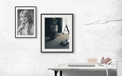 Mockup för fotoramprodukt
