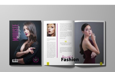 Modello di rivista di moda Modiste