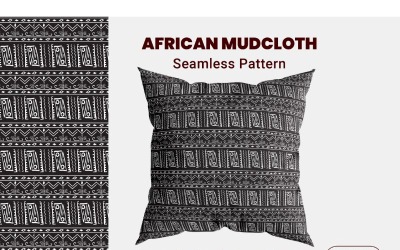 Naadloze Afrikaanse Mudcloth Achtergrond