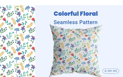 Seamless Pattern Colorato Sfondo Floreale 2