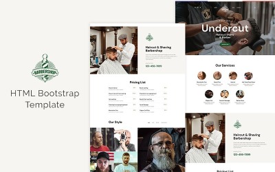 Bootstrap Undercut - Barber Shop Web Sitesi #158530