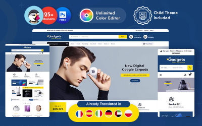 Gadgets Electronics - Thème PrestaShop réactif polyvalent