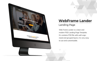 Modello PSD per pagina di destinazione Webdesign