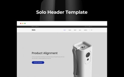 Modelo PSD de cabeçalho Solo