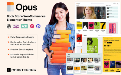 OPUS - Könyvesbolt WooCommerce téma