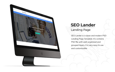 SEO-bestemmingspagina PSD-sjabloon