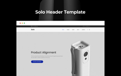 Solo Header PSD-mall