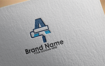 Letter A Construction Logo Template