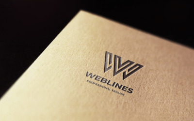 Buchstabe W Logo Vorlage