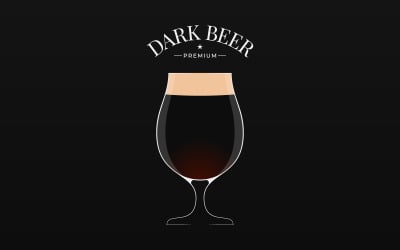 Dark Beer Logo Template