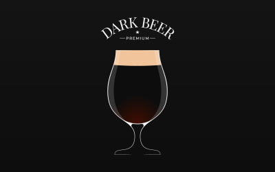 Dark Beer Logo Vorlage