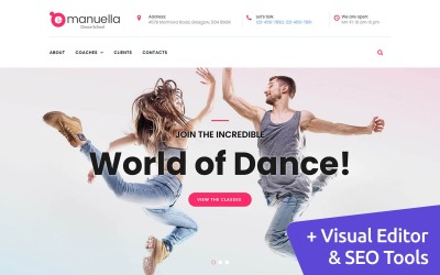 Emanuella - Dance School Szablon Moto CMS 3