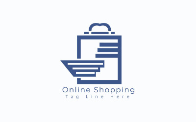 Logo sjabloon voor online winkelen