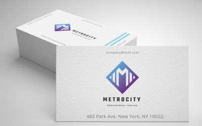 Metro City Letter M Logo Template
