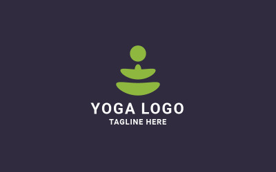 Modèle de logo Yoga Nature