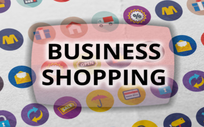 25 Business Shopping Ikonuppsättning