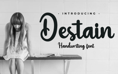 Шрифт Destain