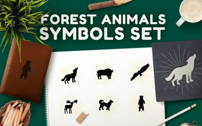 Forest Animals Symbols Set - Corporate Identity Template