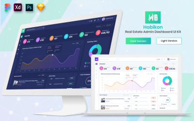 Habikon - Real Estate Admin Dashboard UI Elements