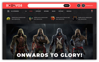 Hoxovos - Game Store OpenCart Template