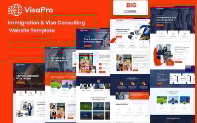 VisaPro - Immigration and Visa Consulting Bootstrap HTML5 Website Template