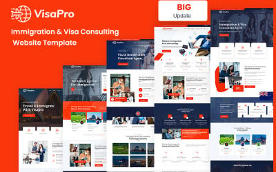 VisaPro - Шаблон веб-сайта иммиграционного и визового консалтинга