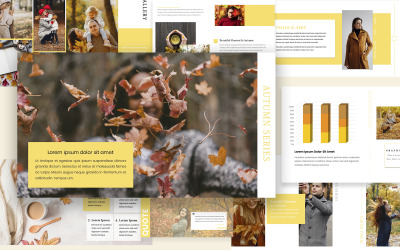 Modèle PowerPoint de série d'automne