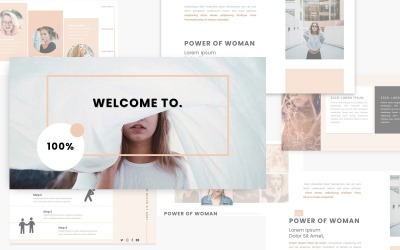 Modello PowerPoint donna femminile
