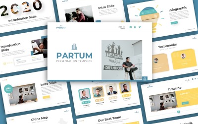Partum Business Presentation PowerPoint-sjabloon