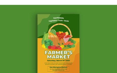 Poster Farmer Market - Vorlage für Unternehmensidentität