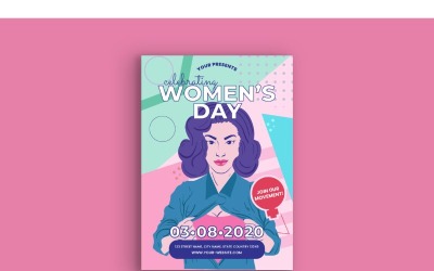 Poster Vrouwendag 2 - Vector Afbeelding