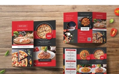 Trifold Pizza 2 - Plantilla de identidad corporativa