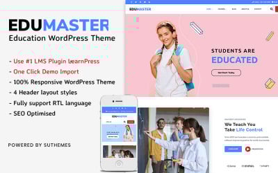 Tema educacional do WordPress | Tema EduMaster WordPress