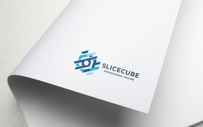 Slice Cube Logo Template