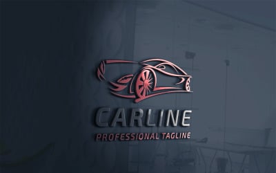 Car Line Logo Template