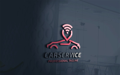 Modello di logo di servizio auto