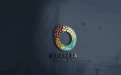 Orahexa dopis Logo šablona