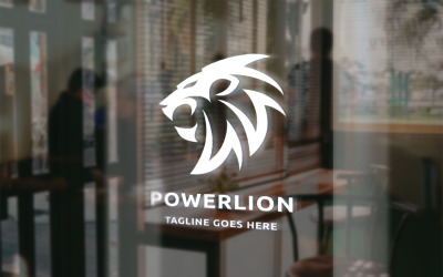 Plantilla de logotipo de Power Lion