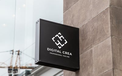 Шаблон логотипа креативного агентства