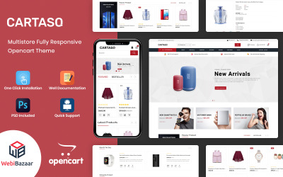 Cartaso - Mega Store OpenCart sablon