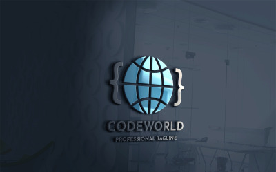 Code World Logo Şablonu
