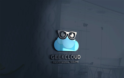 Geek Cloud Logo Template