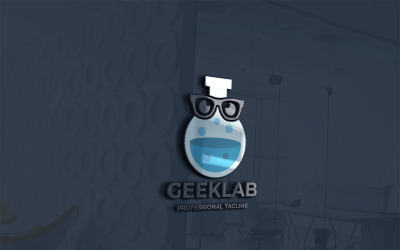 Geek Lab Logo sjabloon