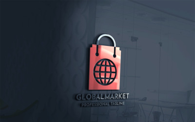 Global Market Logo Şablonu