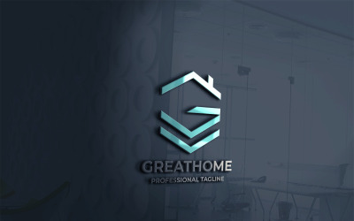 Great Home Letter Logo Template
