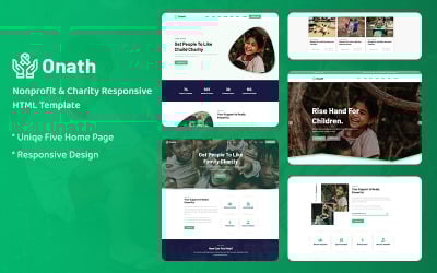 Onath – Nonprofit Jótékonysági Reszponzív Weboldalsablon