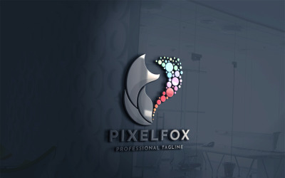 Pixel Fox Logo Template