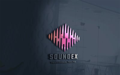 Plantilla de logotipo de Soundex